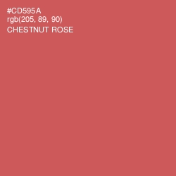 #CD595A - Chestnut Rose Color Image